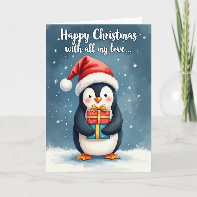 Festiv Fågelpresentkort Kort (Framsida)