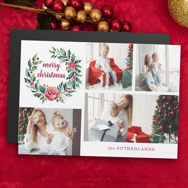 Festiv färgad julfrand Foto kollage (Skapare uppladdad)