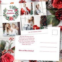 Festiv färgad julfrand Foto kollage