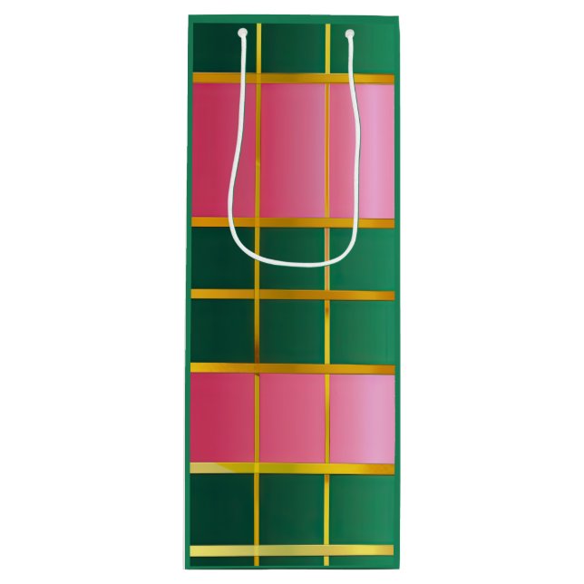 Festiv färgblock rosa & grön (Framsidan)