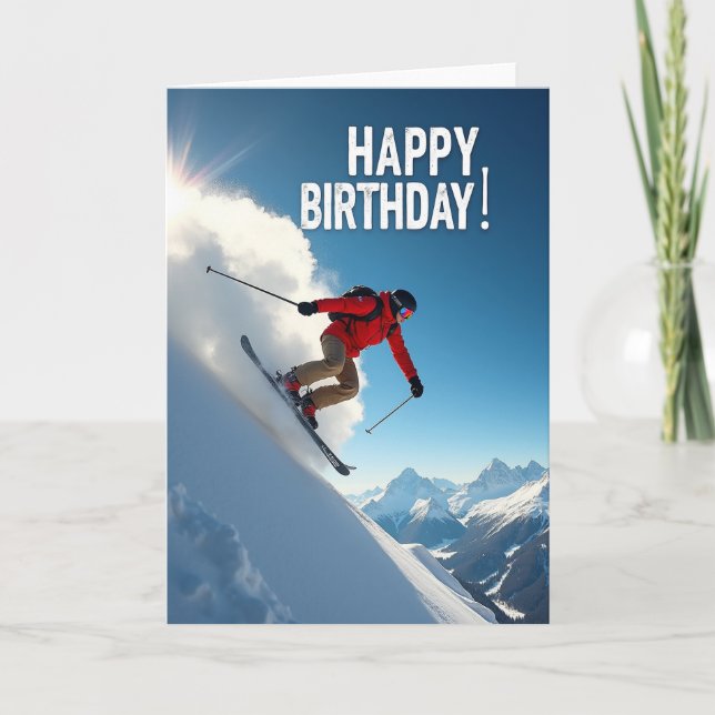 Festiv födelsedagsgratulationskort kort (Framsida)