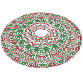Festiv Funky Trippig Groovy Jul Kalejdoskop Julgransmatta Fleece