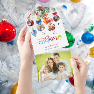 Festiv Glad jul gran & glaskulor 4 Foto