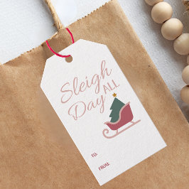Festiv Glad Jul Presentmärke Presentetikett