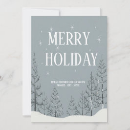 Festiv Glädje Högtidlig Festinladning Julkort