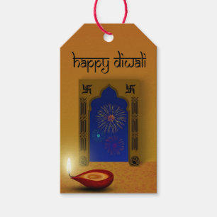 Festiv Glädjefull Diwali Fyrverkerier - Presentkor Presentetikett