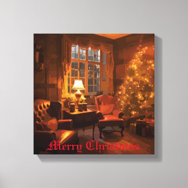 Festiv glöd canvastryck (Framsida)