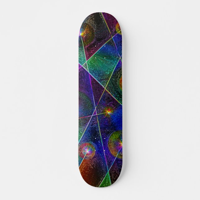 Festiv glöd mini skateboard bräda 18,7 cm (Framsida)