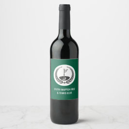Festiv golfklubb Gnistrande vin presentetikett Vinflaska Etikett