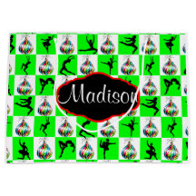 FESTIV GRÖNT BALLERINA PERSONLIG GIFT BAG