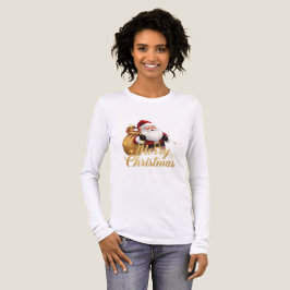 Festiv guld juldesign t shirt