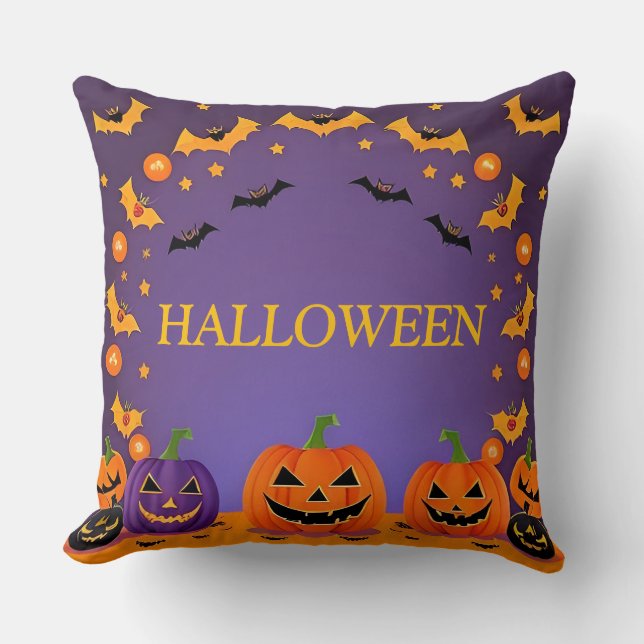 Festiv Halloween-bakgrund Kudde (Framsida)
