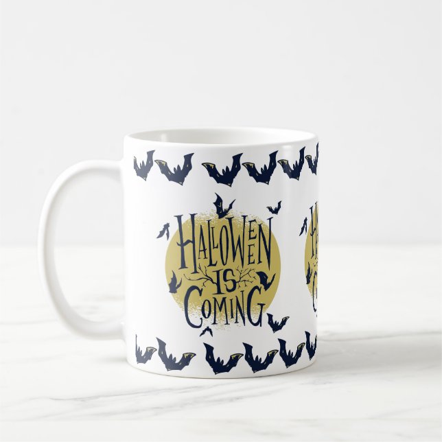 Festiv Halloween-samling - Halloween närmar sig Kaffemugg (Vänster)
