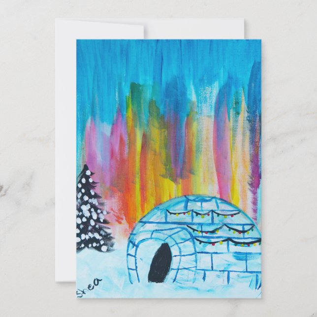Festiv Igloo Julkort (Framsida)