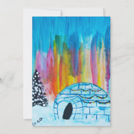 Festiv Igloo Julkort