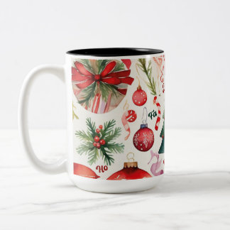 FESTIV JOY CHRISTMAS COFFEE MUGG