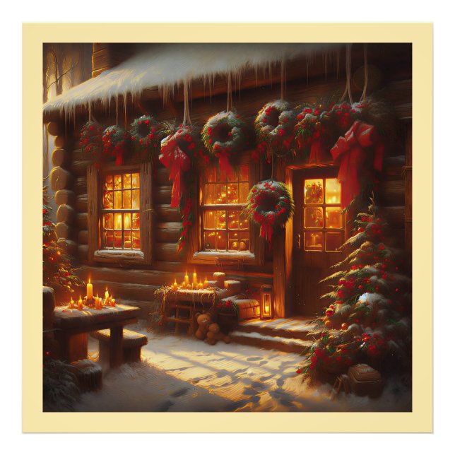 Festiv jul entré fototryck (Framsidan)