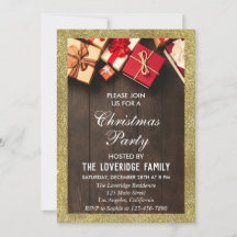 Festiv jul firande present gåvor guld glitter