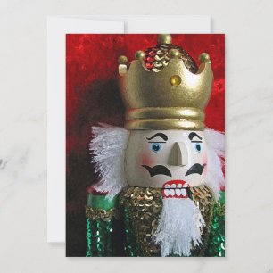 Festiv jul nötknäppare julkort