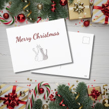 Festiv jul söta katter teckning semester 