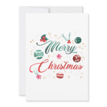 Festiv Jul Typografi med Prydnader
