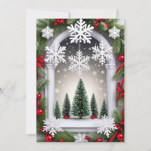 🎄 Festiv julfönsterglöd ❄️Holidaydisplay Inbjudningar
