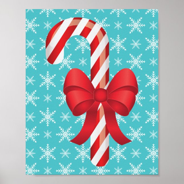 Festiv julgodis med rosett poster (Framsidan)