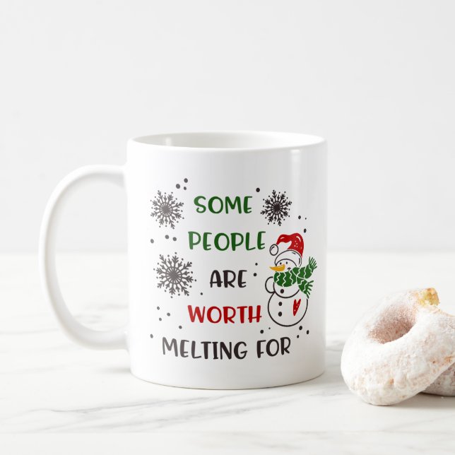 Festiv julhelg Snömannen Mugg (Med munk)