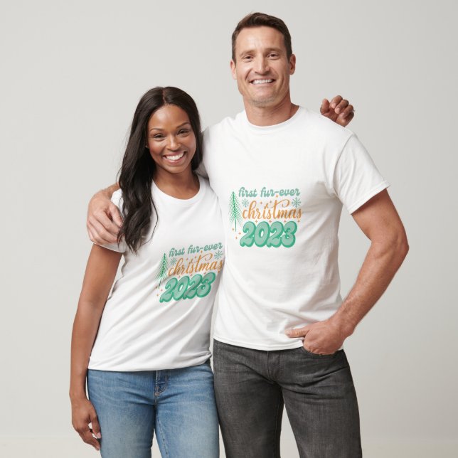 Festiv julhund t shirt (Unisex)