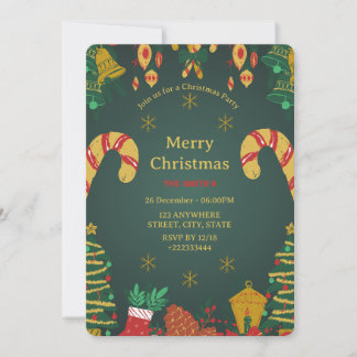 Festiv julinbjudan Festiv Jul Inbjudningar