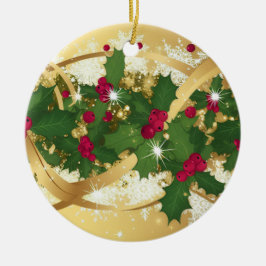 Festiv jullymband — Elegant juldesign Julgransprydnad Keramik