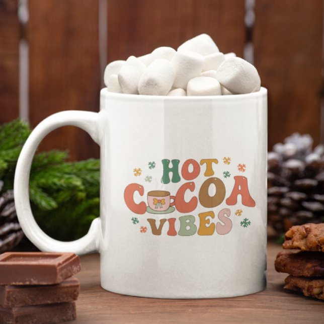 Festiv julmonogramm helgdag kaffemugg (Skapare uppladdad)