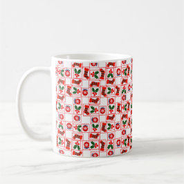 Festiv julmönster kaffemugg