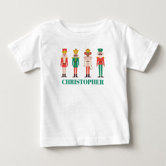 Festiv julnötknäppare  t shirt (Framsida)