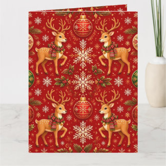 Festiv julren & ornament mönster – T Kort