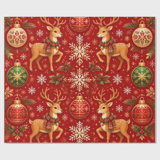 Festiv julren & ornament mönster – T Presentpapper