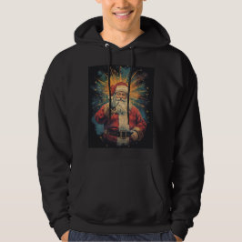 Festiv klassisk tomte julkonst hoodie
