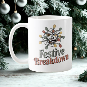 Festiv Kollaps   Trassliga Ljus Julhumor   Kaffemugg