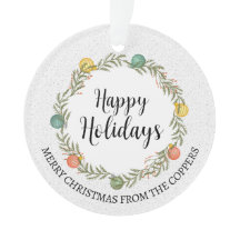 Festiv krans Glad helg Ornament