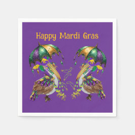 Festiv louisianapelikan Mardi Gras Pappersservett