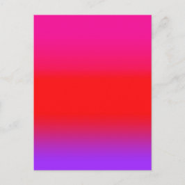 Festiv Magenta Röd Lila Ombre Vykort