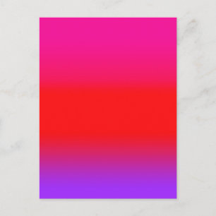 Festiv Magenta Röd Lila Ombre  Vykort