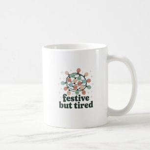 Festiv men trött mugg Rolig julfirande