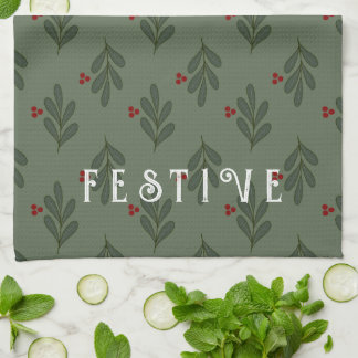 Festiv Misteletoe -  Kökshandduk
