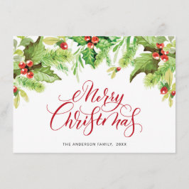 Festiv misteltoe-hälsning för julen