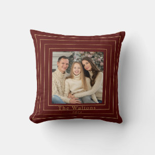 Festiv modern guld jul souvenir kudde