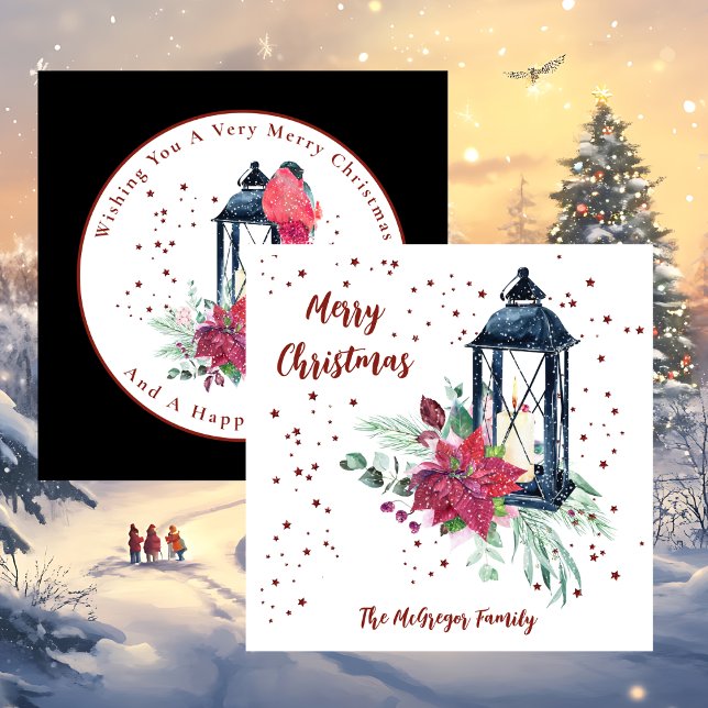 Festiv modern julkort kort (Festive Modern Christmas Card)