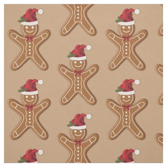 Festiv mönster på pepparkaksjulskaka tyg (Provkarta)