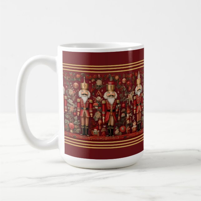 Festiv Nutcracker Holiday-mugg Kaffemugg (Vänster)