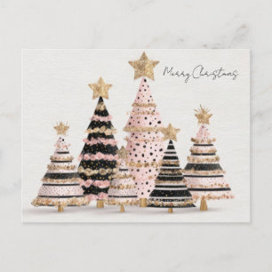Festiv och Elegant Julgran Kort